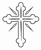 Crucifix sketch template