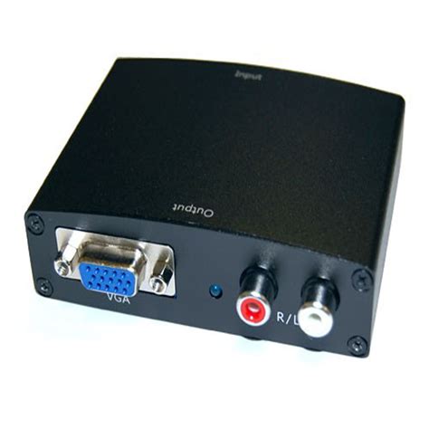 converter box hdmi  vga  rca stereo audio compatible cable