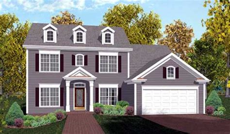 colonial house plan  bedrooms  bath  sq ft plan