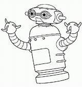 Coloring Robots Color Robot Pages Popular sketch template