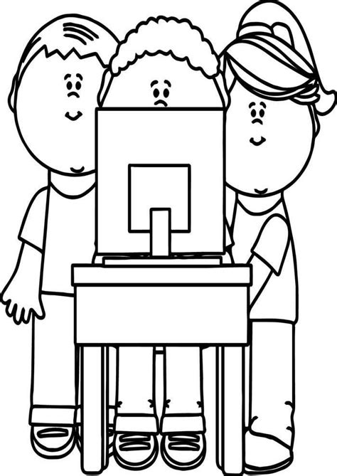 kids  computer coloring pages computer coloring pages printable