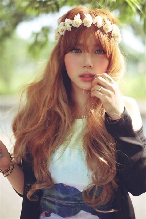 Natural Redhead Park Hye Min Cute Asian Fashion Look Fashion Korean