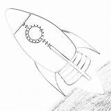 Rocket Launch sketch template
