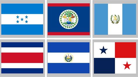 Banderas Del Mundo Banderas De América Banderas De América Central
