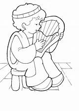 Coloring David Pages Bible King Harp Para Samuel Saul His Cave Kids Playing Colorear School Sunday Clipart Sheets Solomon Ot sketch template