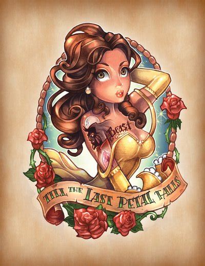11 princesses disney revisitées version tatouages badass