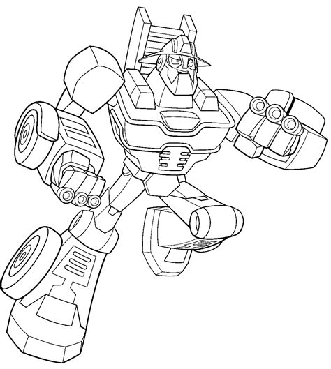 hoist  transformers rescue bots academy coloring page