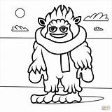 Yeti Abominable Supercoloring Bigfoot Xcolorings sketch template