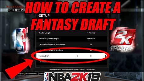 How To Create A Fantasy Draft In Nba 2k19 2k19 Tutorial