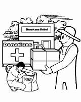 Helping Coloring Others Pages Drawing Hurricane Kids Getdrawings Relief Homeless Warm Give Clothes People sketch template