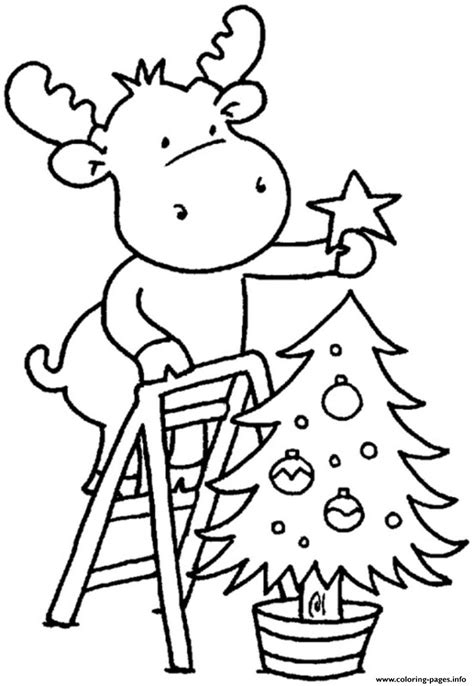 christmas tree  children coloring page printable