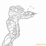 Coloring Halo Pages Printable Boys Color Line2 Charity Masterchief Shooting Print Deviantart sketch template