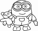 Coloring Pages Minions Minion Pdf Getcolorings Color Printable sketch template