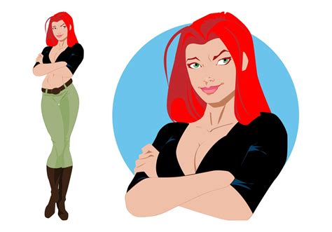 sexy redhead download free vector art stock graphics and images