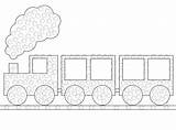Train Tip Painting Printable Qtip Activities Making Dot Template Printables Paint Trains Kids Crafts Preschool Craftulate Do Dip Qtips Into sketch template