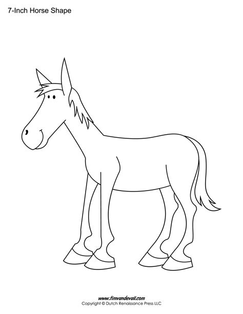 horse templates tims printables