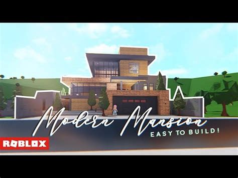 bloxburg easy modern mansion youtube