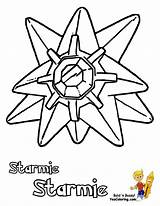 Pokemon Coloring Pages Desenhos Starmie Print Coloringhome sketch template
