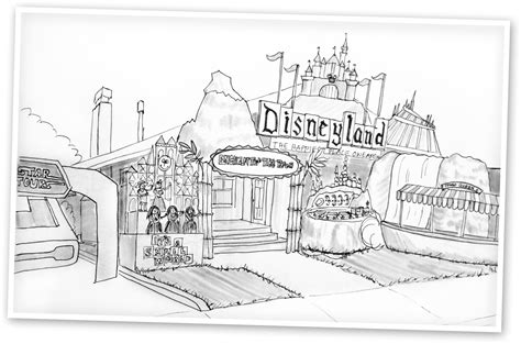 disneyland coloring pages    print