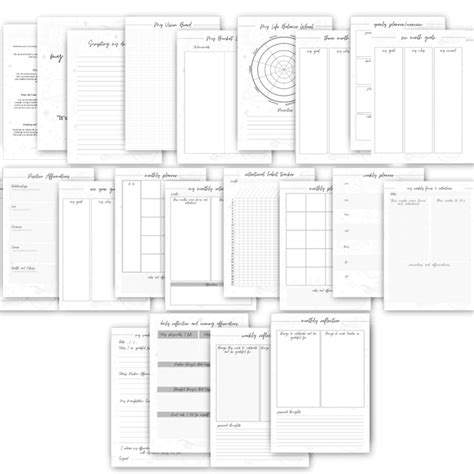 printable manifestation journal template printable templates
