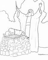 Abraham Isaac Coloring Pages Bible School Sunday Offering Kids Offers Printable Para Sheets La Clipart Colouring Easy Jacob Activities Colorear sketch template