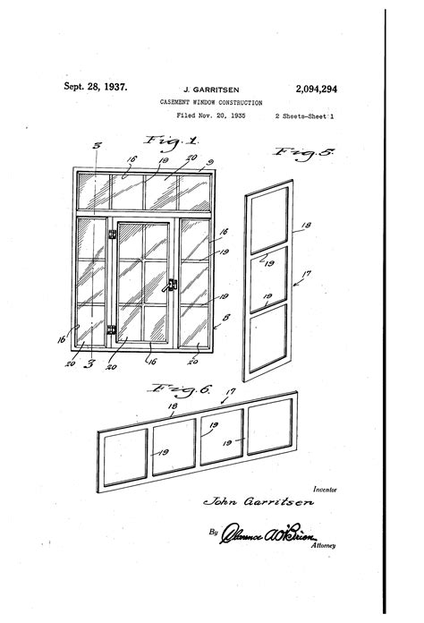 patent  casement window construction google patents
