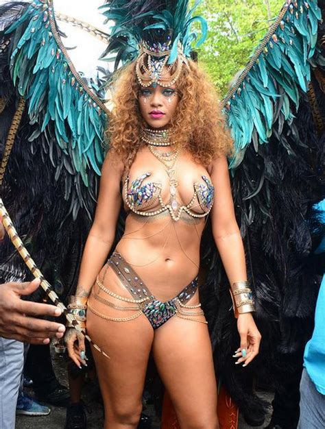 Rihanna Hits The Streets Of Barbados At The 2015 Cropover