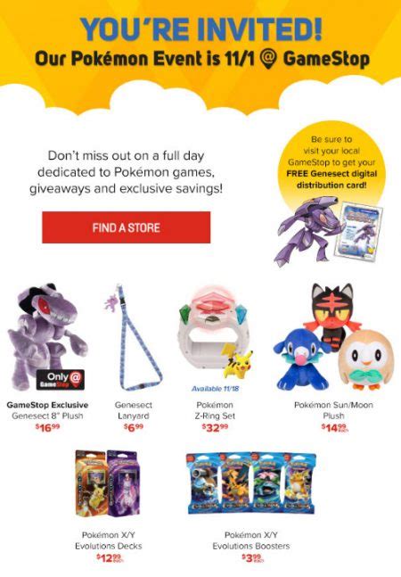 Gamestop To Host Pokémon Day Genesect Distribution