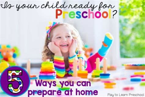 child ready  preschool  ways  prepare  home