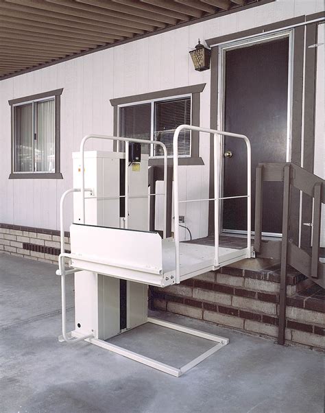 wheelchair porch car lift harmar wheelchair elevator lifts