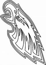 Eagles Logo Coloring Game Print Categories sketch template