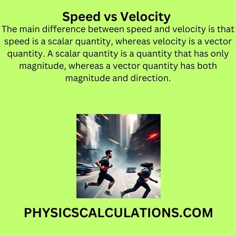 speed  velocity understanding  difference