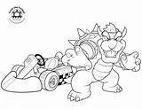 Bowser Mario Coloring Pages Color Print Kids sketch template