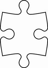 Puzzle Piece Jigsaw Outline Clipart Clip Transparent Pieces Autism Coloring Vector Puzzles Template Puzzleteile Line Symetric Patience Cliparts Part Book sketch template