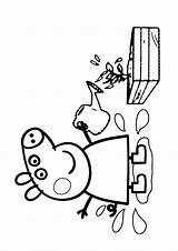 Peppa Pig Disegno Pianetabambini Stampare Animati Cartoni sketch template