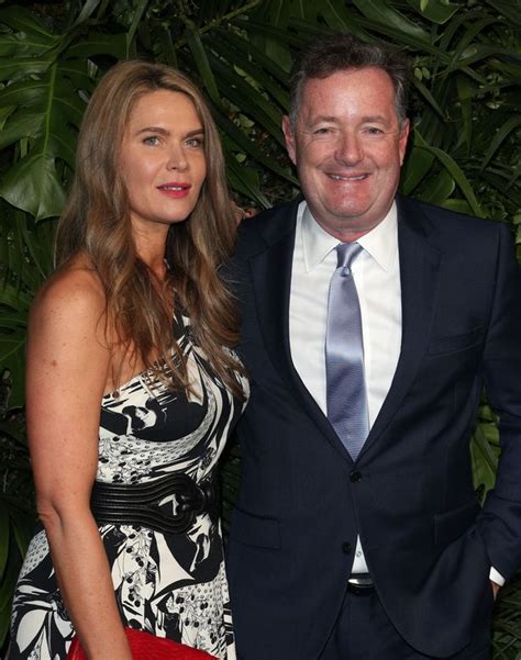 piers morgan s wife celia flashes cleavage in cheeky