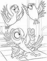 Ausmalbilder Disney Macaw Coloriage Bia Ausmalbild Tiago Dessin Carla Kohls sketch template