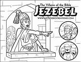 Jezebel Coloring Bible Pages Ahab Villains Kids Para Biblia Heroes King School Sunday Colorear Story Dibujos Escuela Manualidades Dominical Páginas sketch template