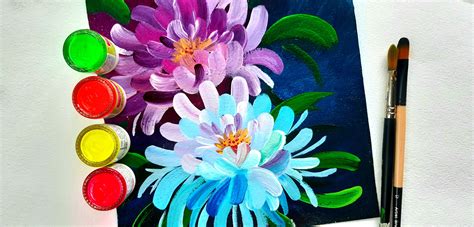 easy flower painting tutorial  beginners   paint peony flowers