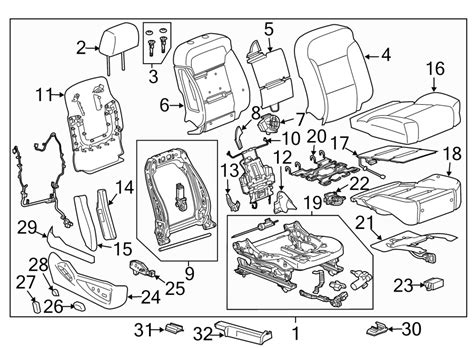 chevy tahoe interior parts diagram