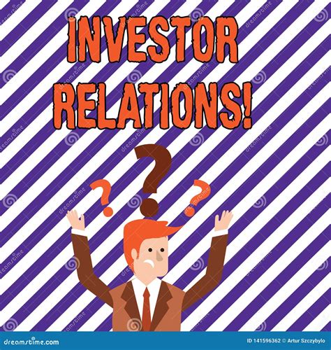 text sign showing investor relations conceptual photo finance investment relationship negotiate