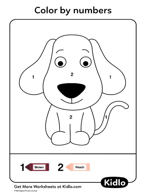 animal number coloring pages