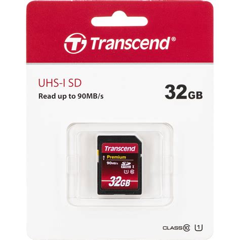 transcend gb premium uhs  sdhc memory card tsgsdu bh