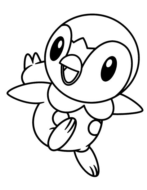piplup pokemon coloring page coloring home