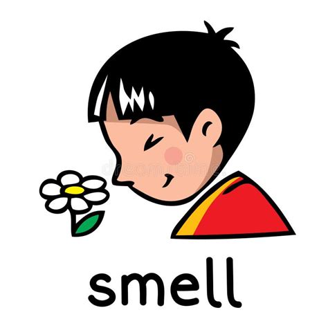 sense smell color icon vector illustration stock vector illustration