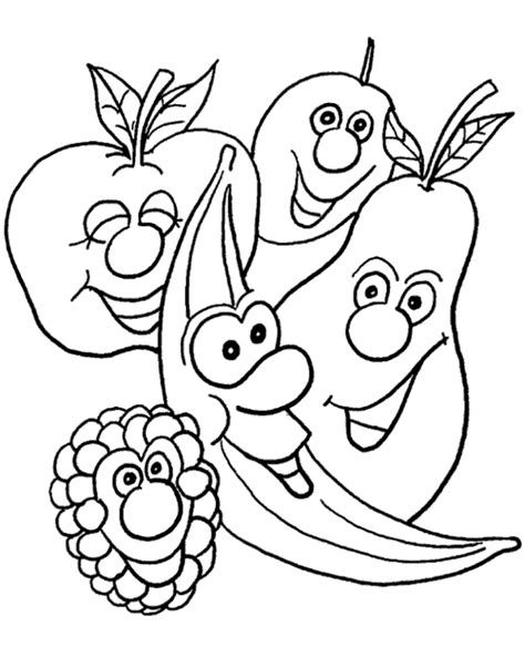 smiled fruits image  children topcoloringpagesnet