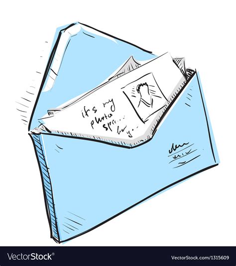 letter    envelope cartoon icon vector image