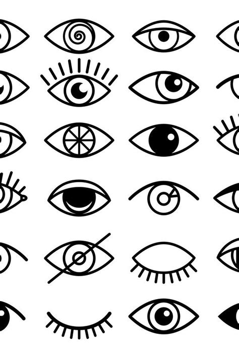 outline eye icons  icons design bundles     eye tattoo eye drawing