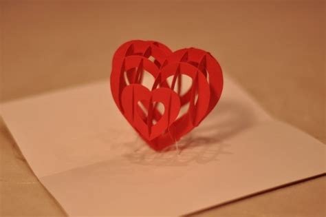 3d heart pop up card template pop up card templates heart pop up