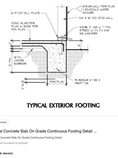 pin  rod evans  cad   plan concrete slab exterior